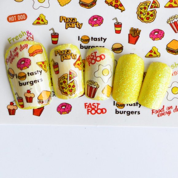Other - Junk Food Nail Art Decal Sticker